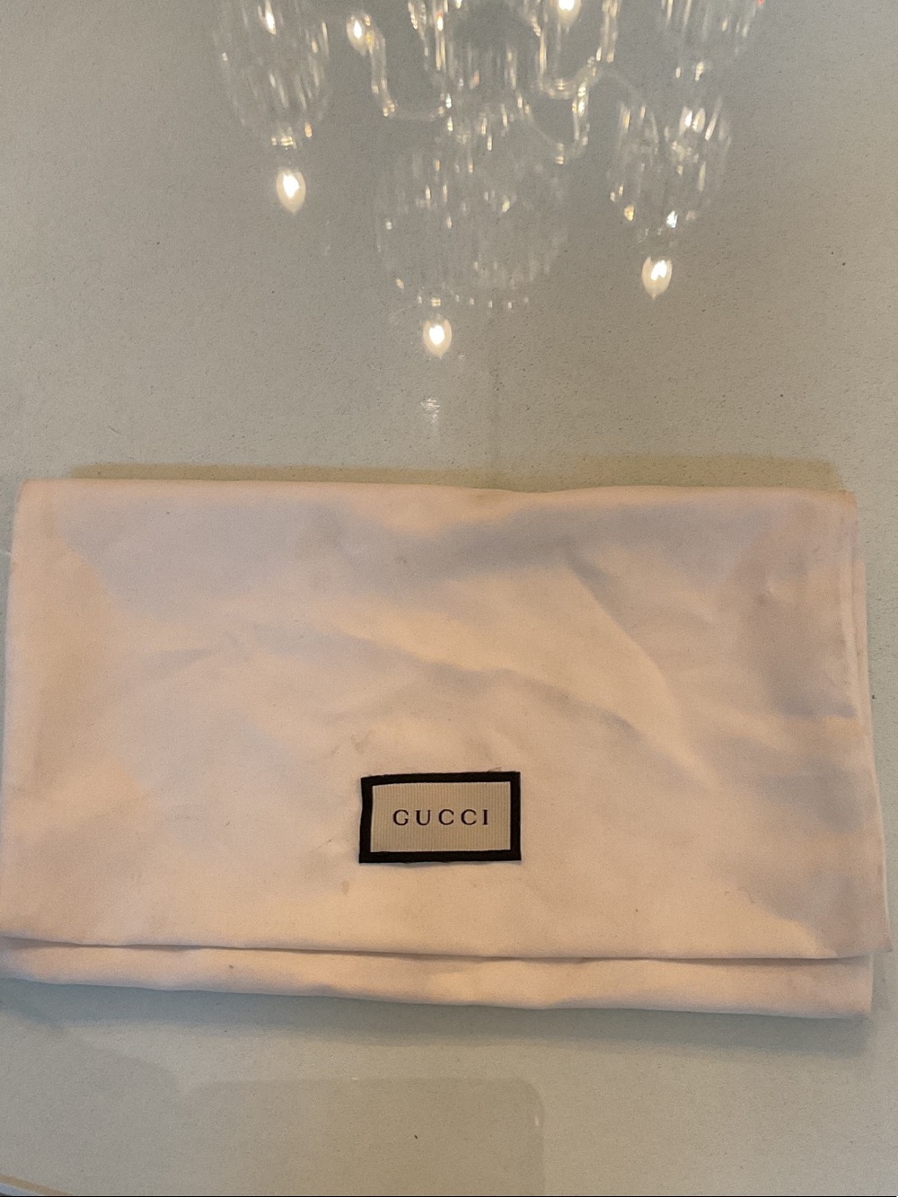 Gucci White Dust Bag Protective Storage Pouch